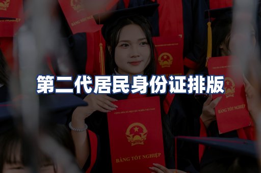 第二代居民身份证排版